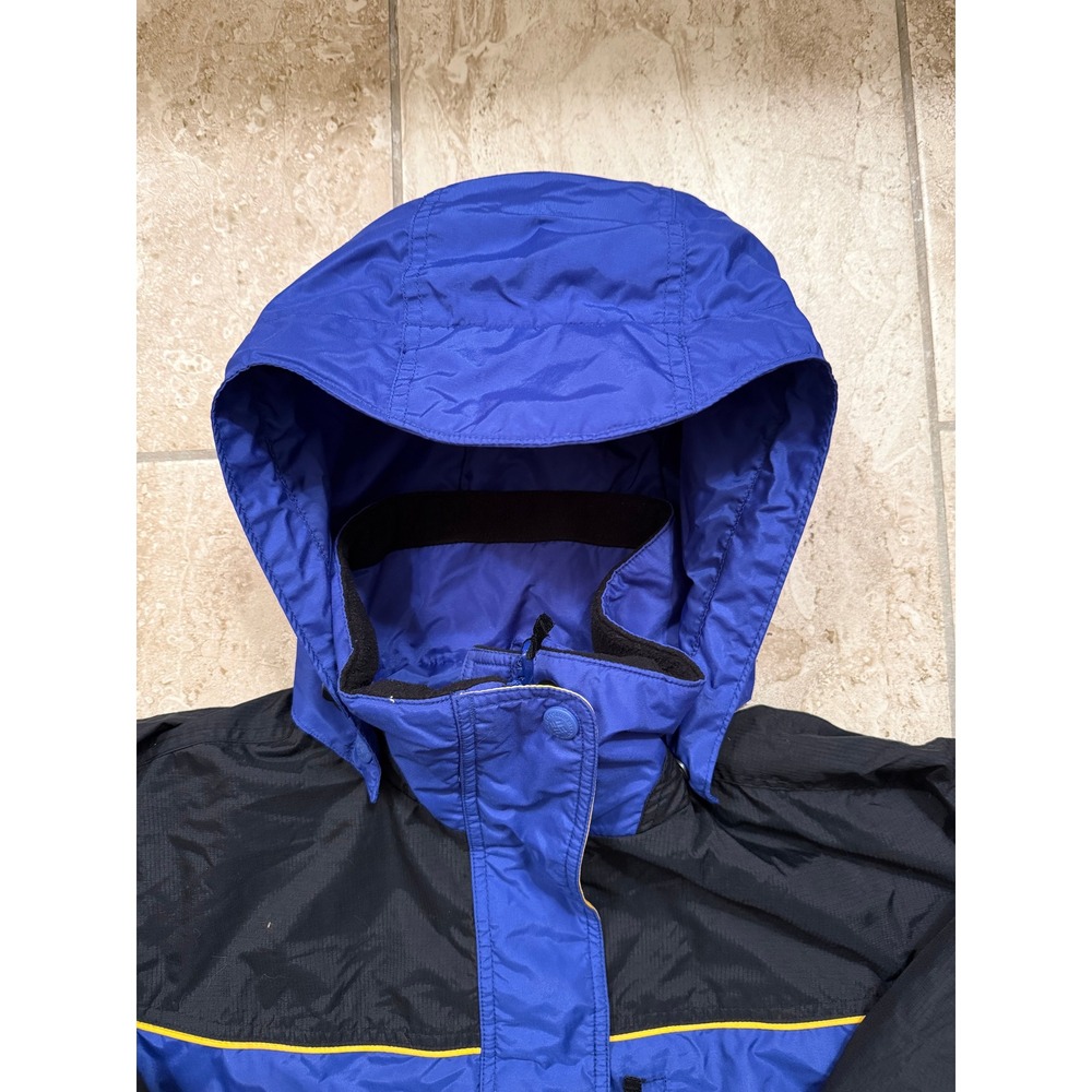 Columbia Sportswear Mens Blue Black Colorblock Hooded Outdoor Jacket - Picture 6 of 9